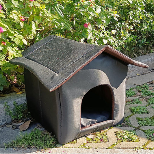 Outdoor Waterproof Stray Cat Kennel Pet Winter Warm Closed Rainproof Outdoor Kennel