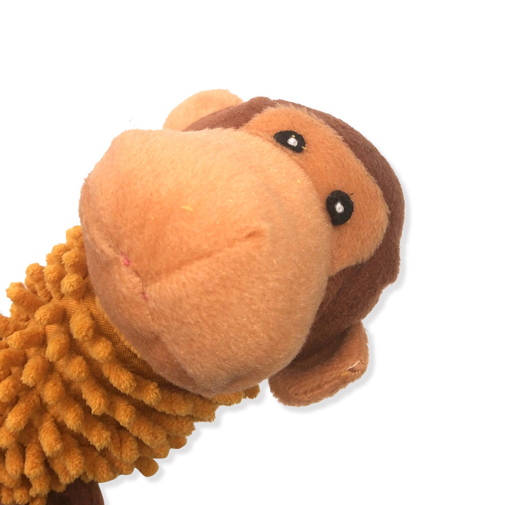 Plush Simulation Sounding Pet Toy Plush Monkey Sheep Crocodile Chewing Toy