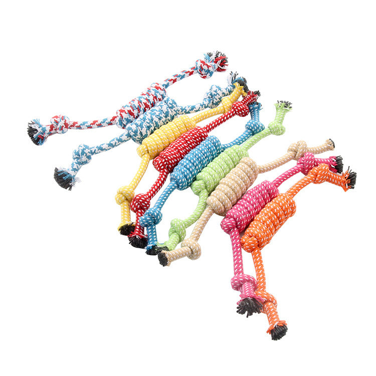 Product Description: Dog Chewing Durable Cotton Rope Toys for Small, Medium, and Large Dogs - Knot Toy for Pet Chewing Accessories