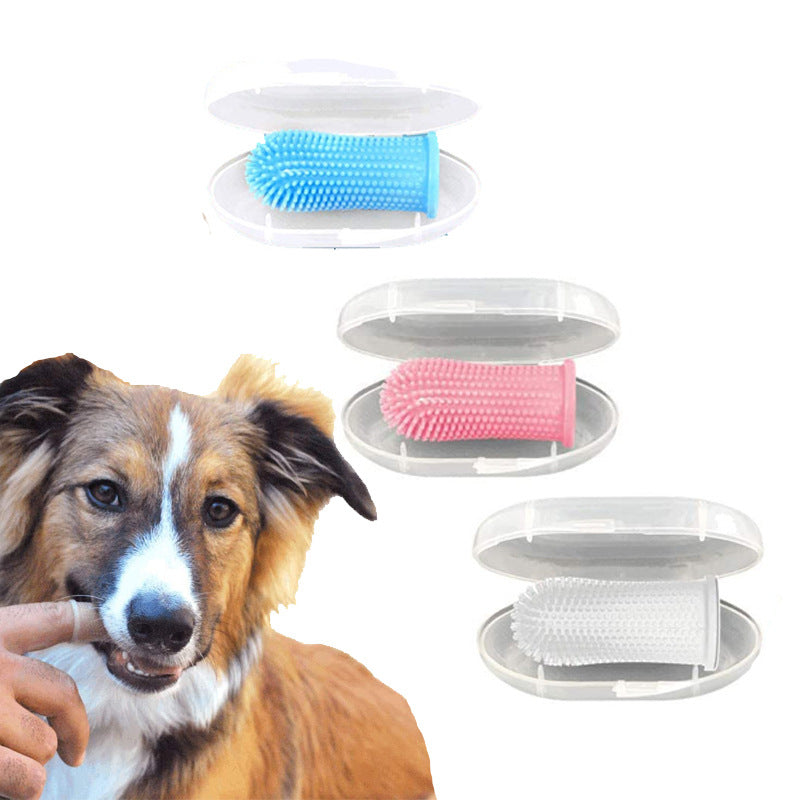 Dog Toothbrush Pet Finger Set Teeth