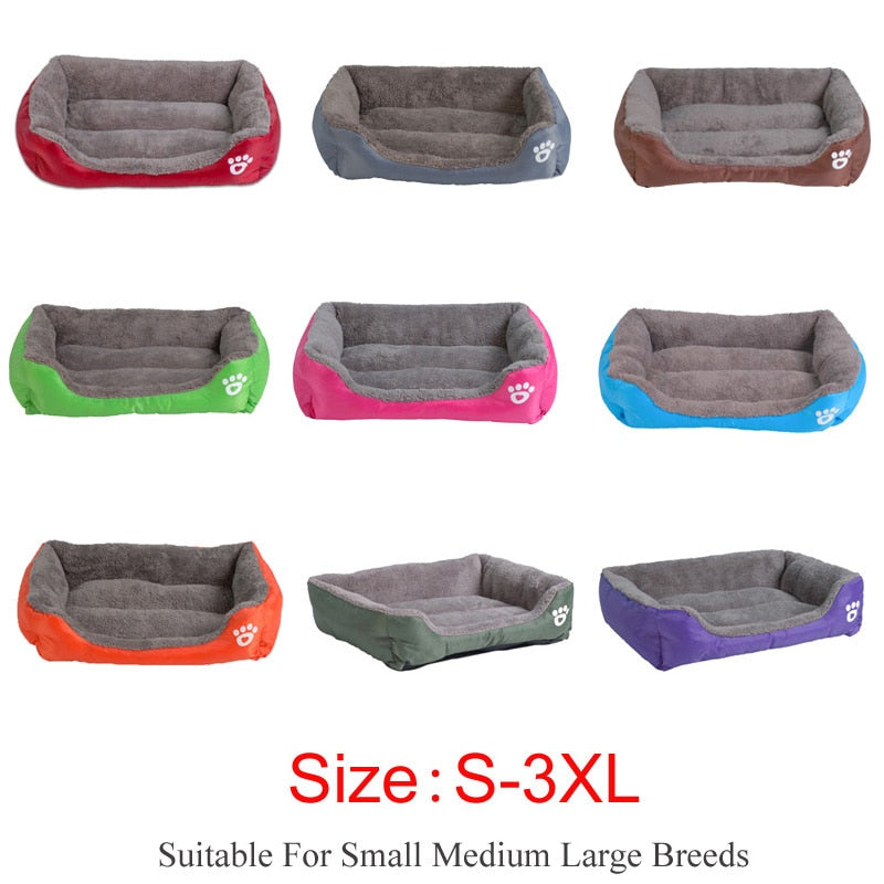 S-3XL 9 Colors c Waterproof Bottom Soft Fleece Warm Cat Bed House Petshop cama perro