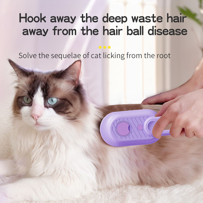 USB Rechargeable Cat Comb Pet Care Cleaning Massage Remover Electric Spray Massage Comb Brush Pet Grooming Brush with Water Tank