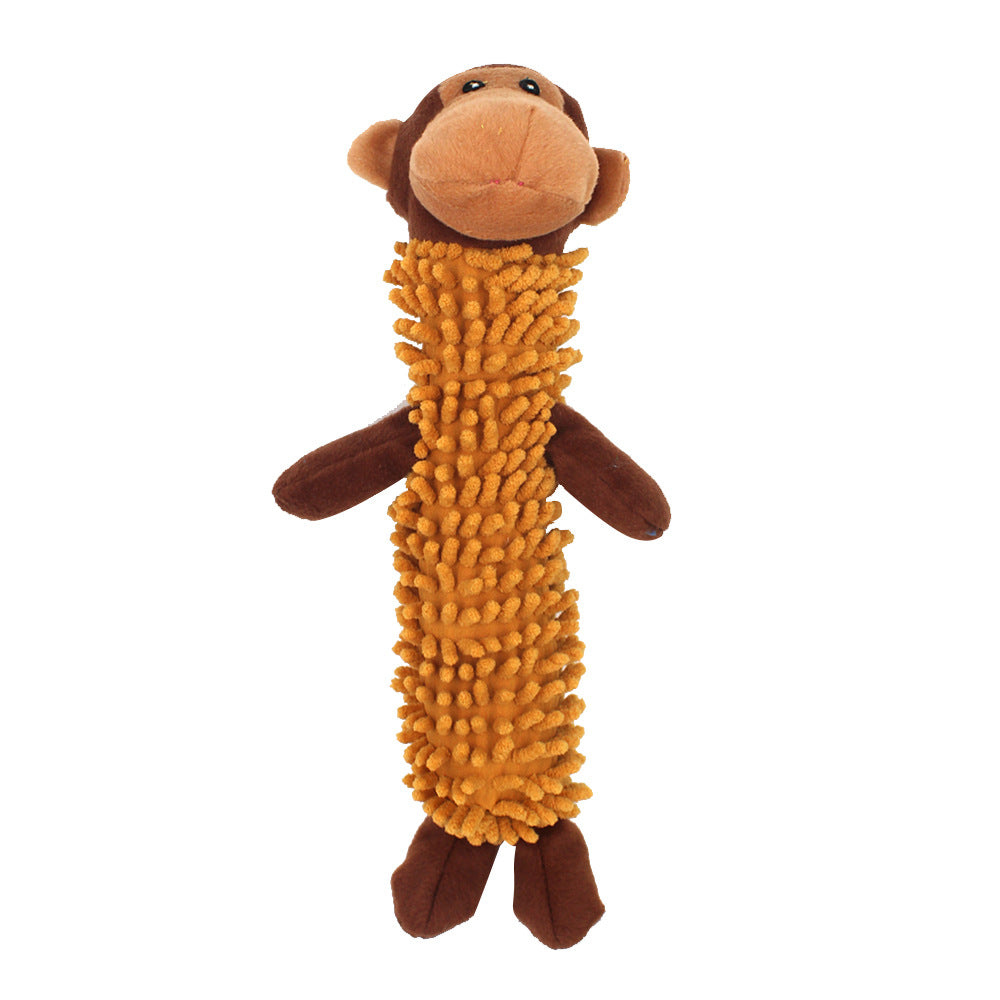 Plush Simulation Sounding Pet Toy Plush Monkey Sheep Crocodile Chewing Toy