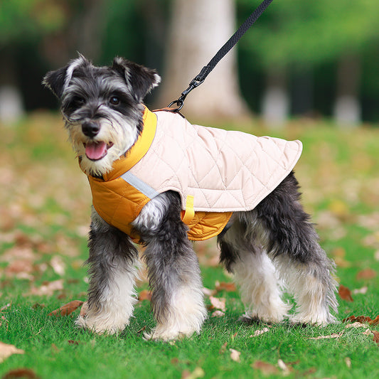 New Pet Clothes Autumn And Winter Reflective Warm Pet Cotton Padded Clothes Thickened Dog Clothes Pet Supplies