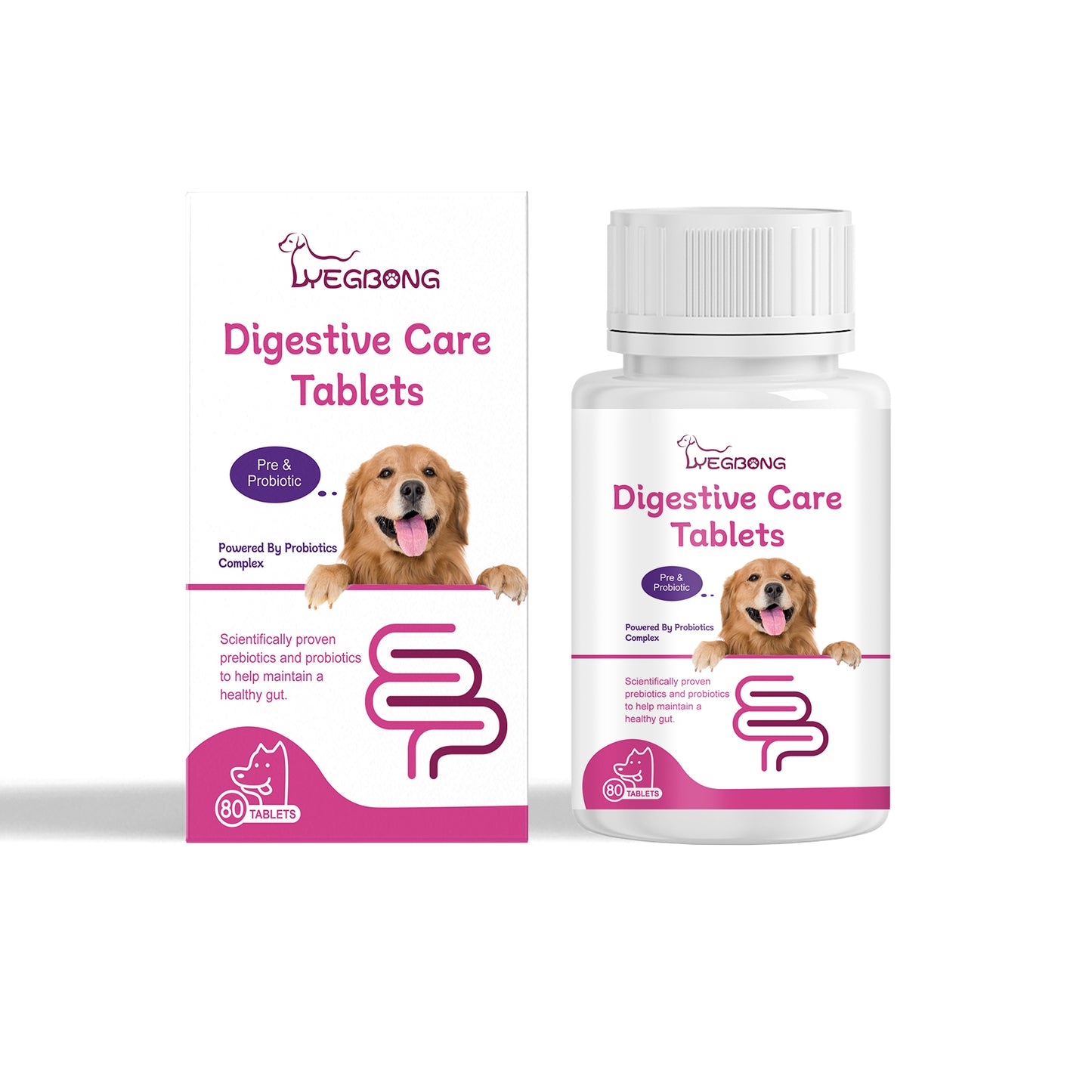 Yegbong Dog Probiotic Tablets To Improve Intestinal Health, Balance Digestion And Absorption Of Pet Nutritional Supplements