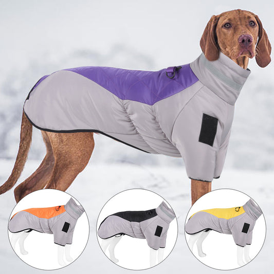 Pet Clothes Autumn And Winter Thickened Large Dog Clothes Reflective Warm Pet Cotton Padded Clothes Pet Clothes