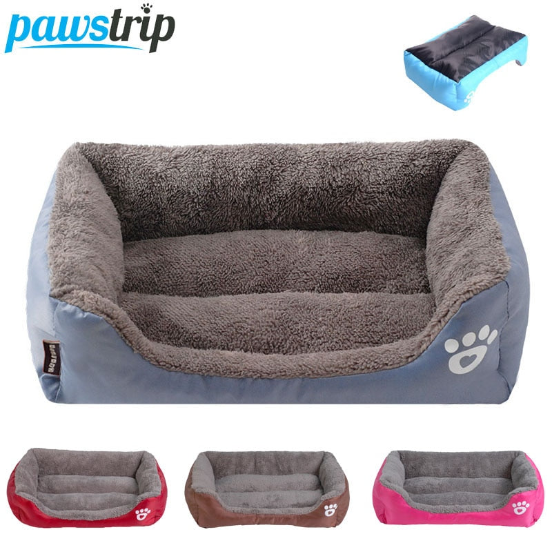 S-3XL 9 Colors c Waterproof Bottom Soft Fleece Warm Cat Bed House Petshop cama perro