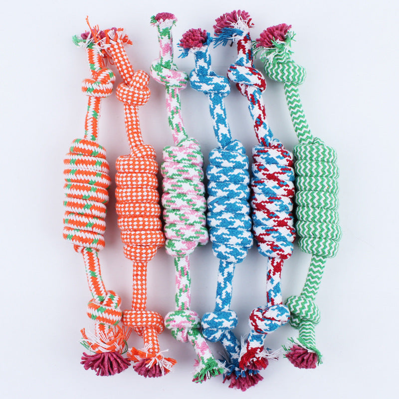 Product Description: Dog Chewing Durable Cotton Rope Toys for Small, Medium, and Large Dogs - Knot Toy for Pet Chewing Accessories