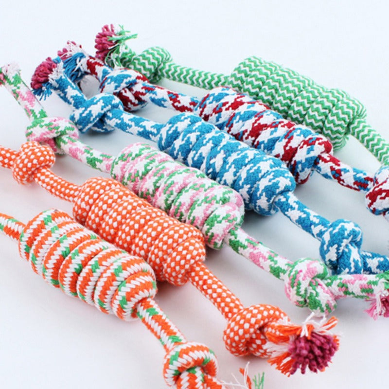 Product Description: Dog Chewing Durable Cotton Rope Toys for Small, Medium, and Large Dogs - Knot Toy for Pet Chewing Accessories