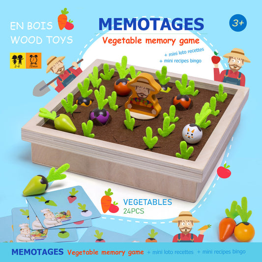 Fun Vegetable Memory Chess Game Farm