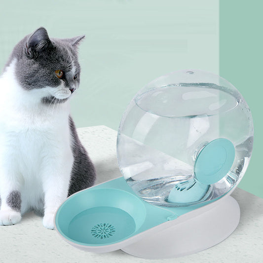 Pet water dispenser, snail automatic water dispenser, cat feeding and drinking bowl, dog water dispenser, snail model cat water